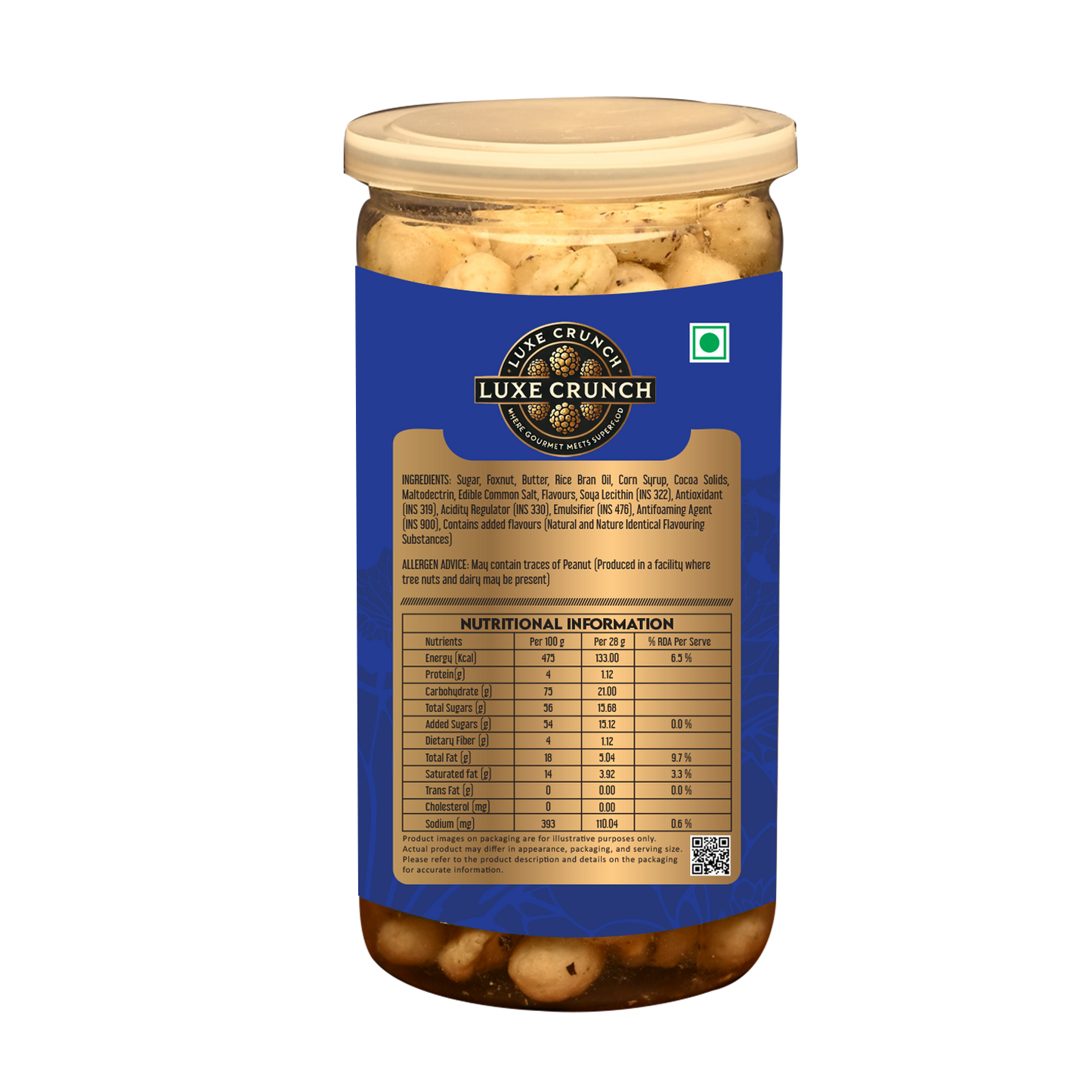 HundredYears High-Protein Makhana (Fox Nuts) 70g | Truffle Flavored