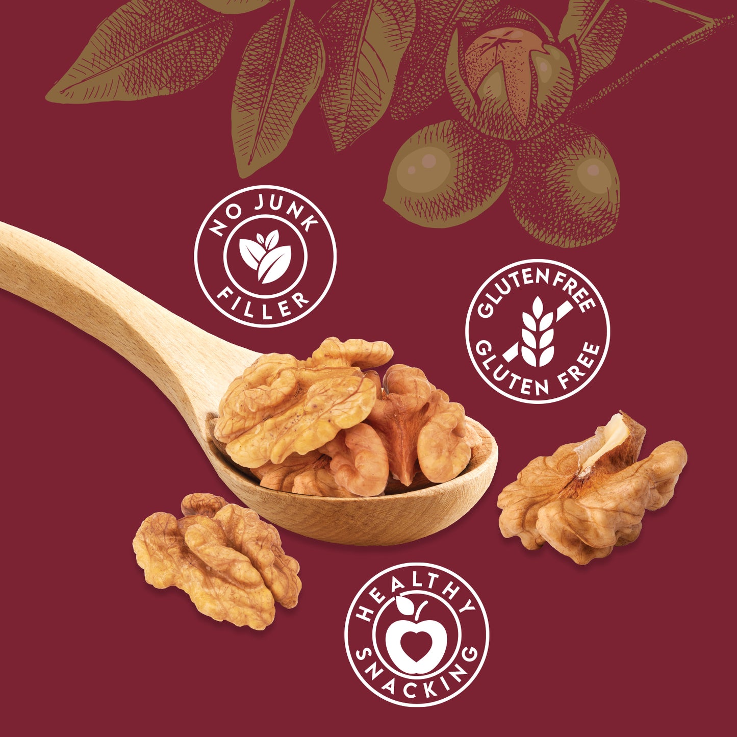 HundredYears Premium Chilean Walnuts | 100% Natural | 200gms | A Superfood for Brain Health, Heart Wellness & Everyday Vitality
