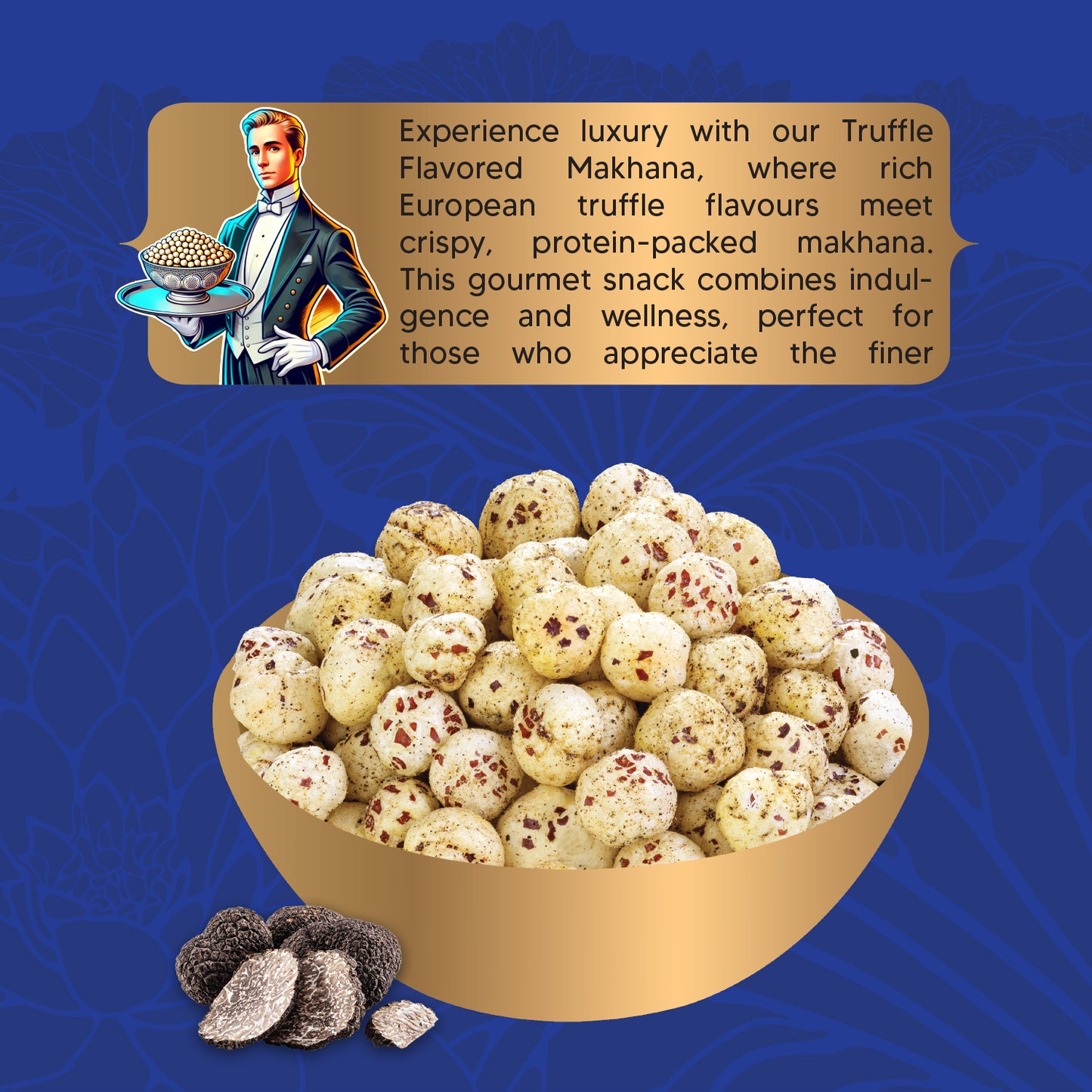 HundredYears High-Protein Makhana (Fox Nuts) 70g | Truffle Flavored