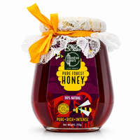 HundredYears Farmer's Harvest Honey in Glass Bottle | 100% Pure Honey with No Added Sugar | Raw, Unprocessed, Unpasteurized Honey with Natural Farm-Fresh Taste | Nectar Honey