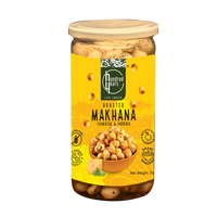 HundredYears High-Protein Makhana (Fox Nuts) 70g | Cheese & Herbs Flavored